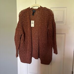 Buckle “Day Trip” Brown Knit Cardigan